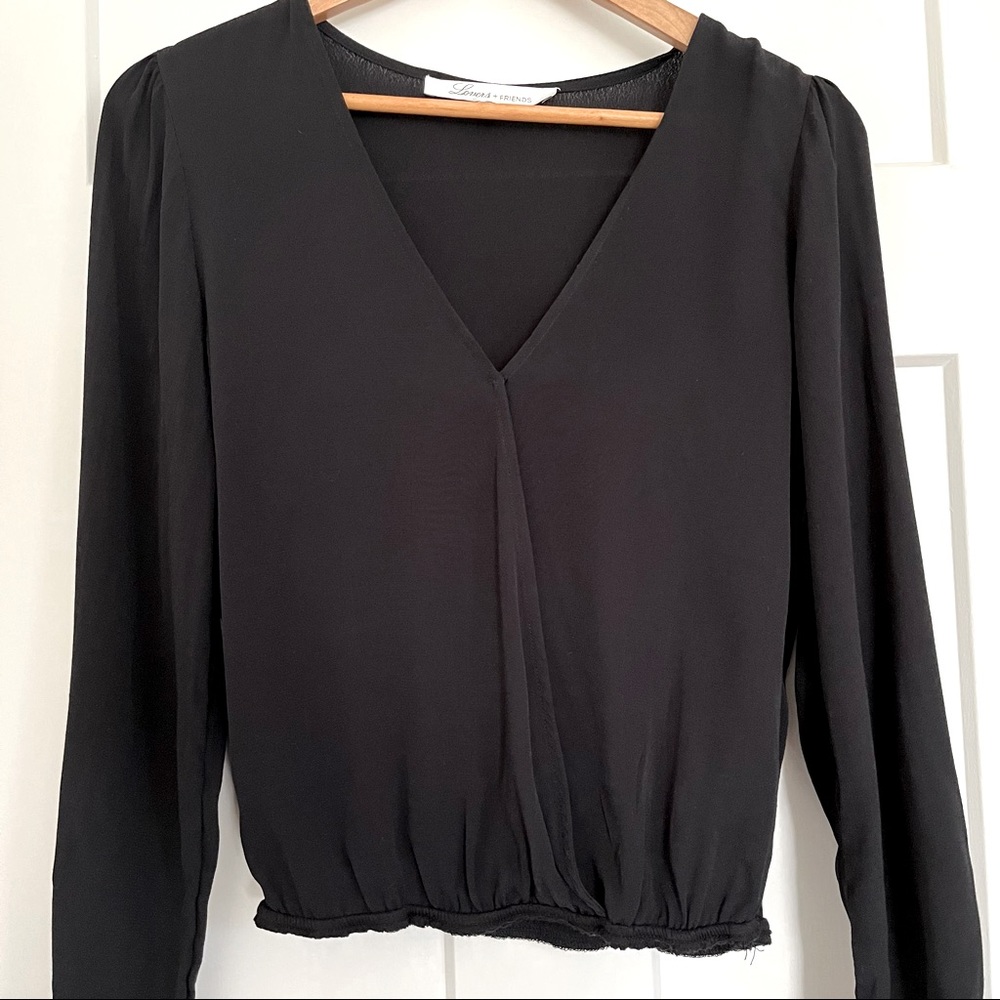 Lovers and Friends wrap long sleeve shirt